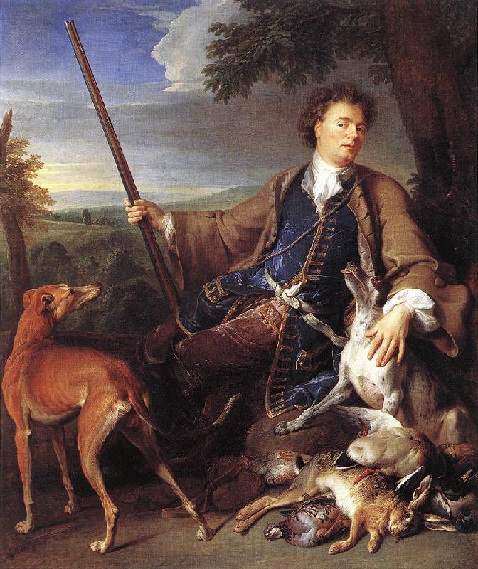 Francois Desportes Self-Portrait as a Huntsman